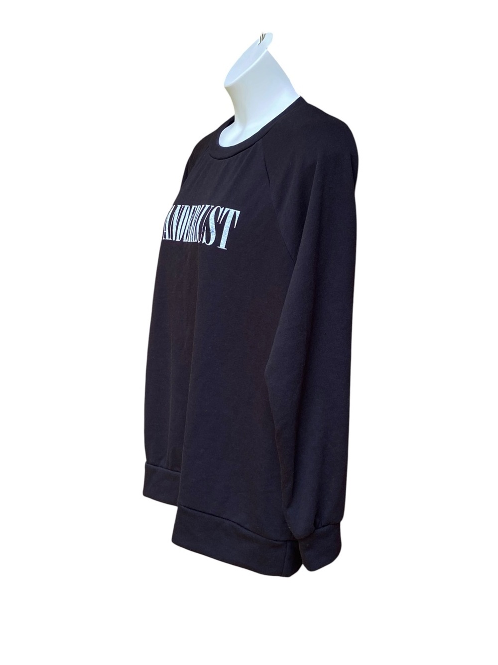 KORYE Wanderlust Sweatshirt Black Pullover Casual Womens Plus Size 2XL NWT - Picture 2 of 6